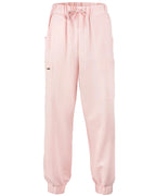 Pink sweatpants on a white background
