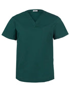 Green scrub top on a white background