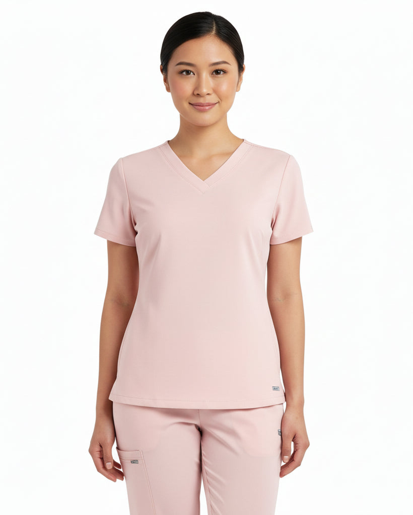 Puisis Luxe Jogger Scrub Set – Petal Pink