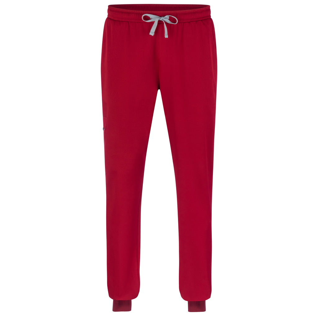 Puisis Luxe Jogger Scrub Set – Heartbeat Crimson